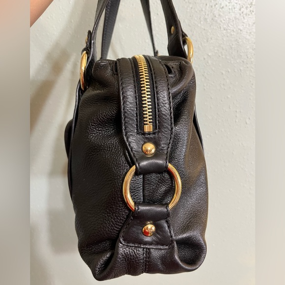 Like new Michael Kors Fulton Satchel Black Leather - Picture 4 of 14